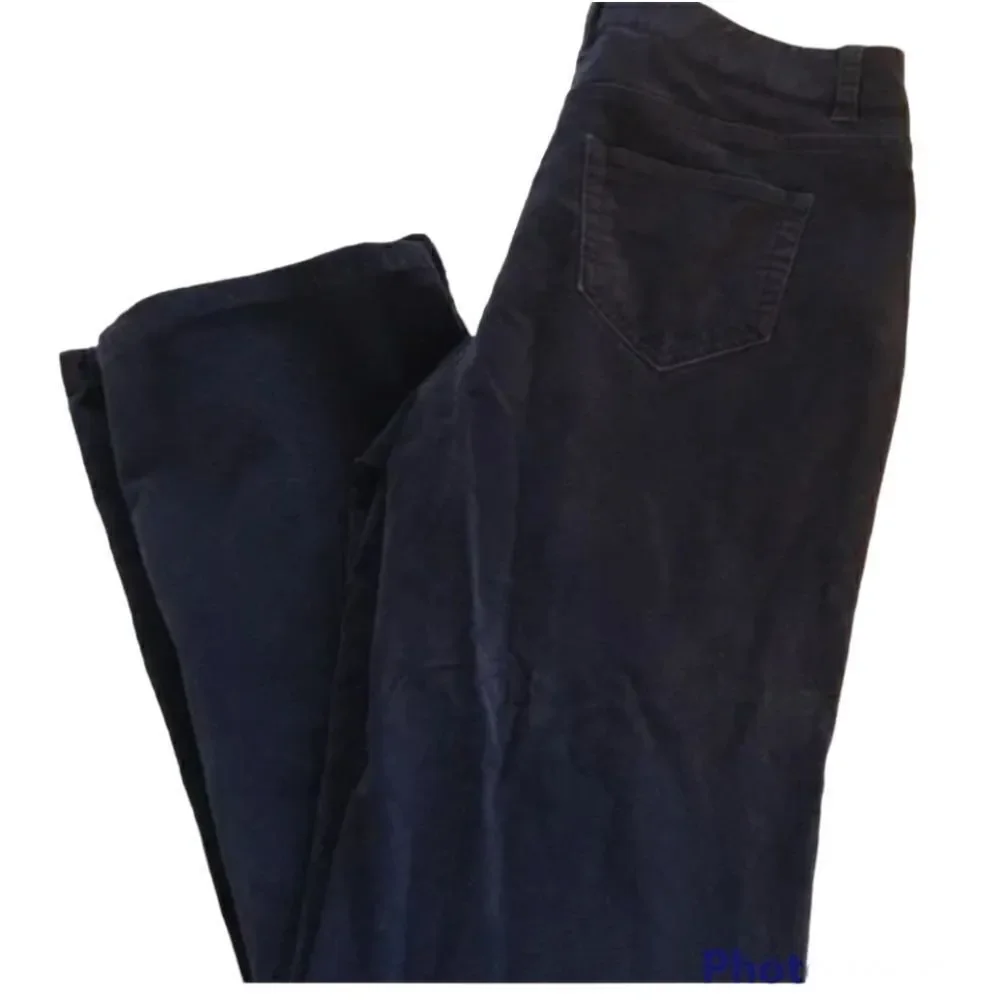 Lands’ End Velvet Pants-Navy Blue size 8